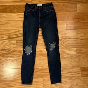 Free people dark wash jeans